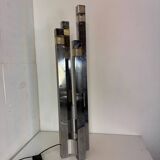 Mid-Century Modernist Italian Architectural Sciolari Cubic Floor Lamp by G