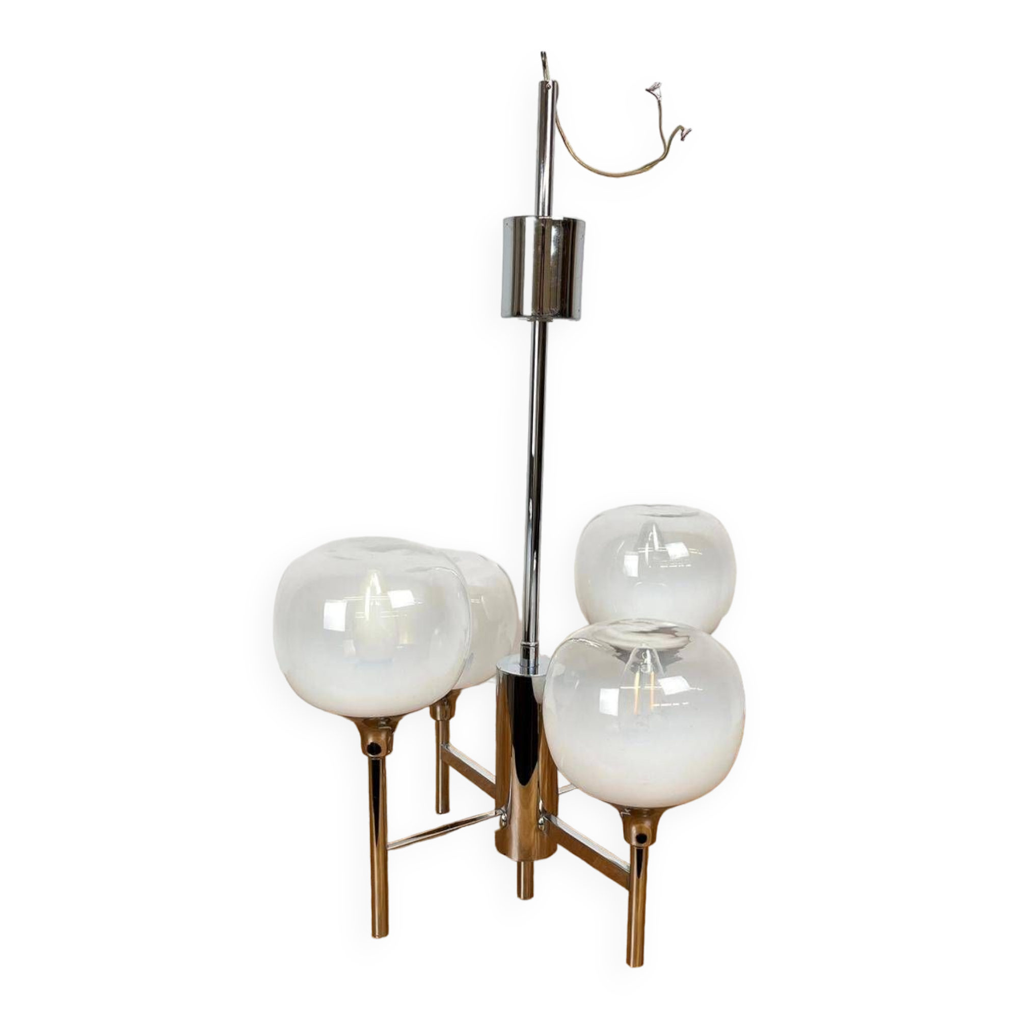 4-light chandelier by Sciolari from the 70s