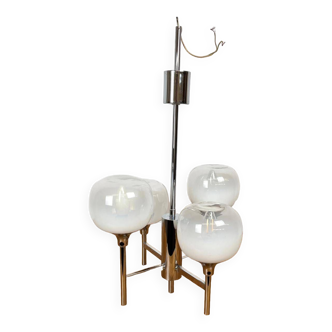 4-light chandelier by Sciolari from the 70s