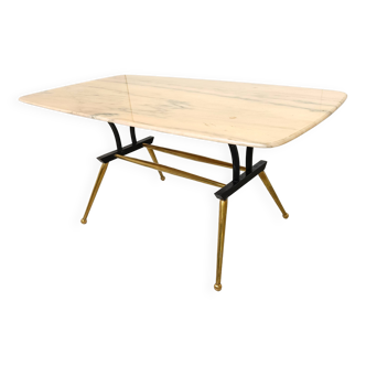 Vintage italian marble coffee table, 1950s