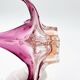 Murano Organic Cup - Peach & Fuchsia Gradient - Star 1960