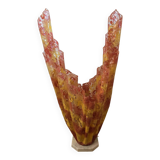 Vintage lamp Marie Stuart "Laces" – Resin & marble – 1970s