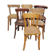 Set de six chaises bistrot déparéillées