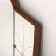 Scandinavian mirror in beech and metal, Sweden, 1960, 115x78cm