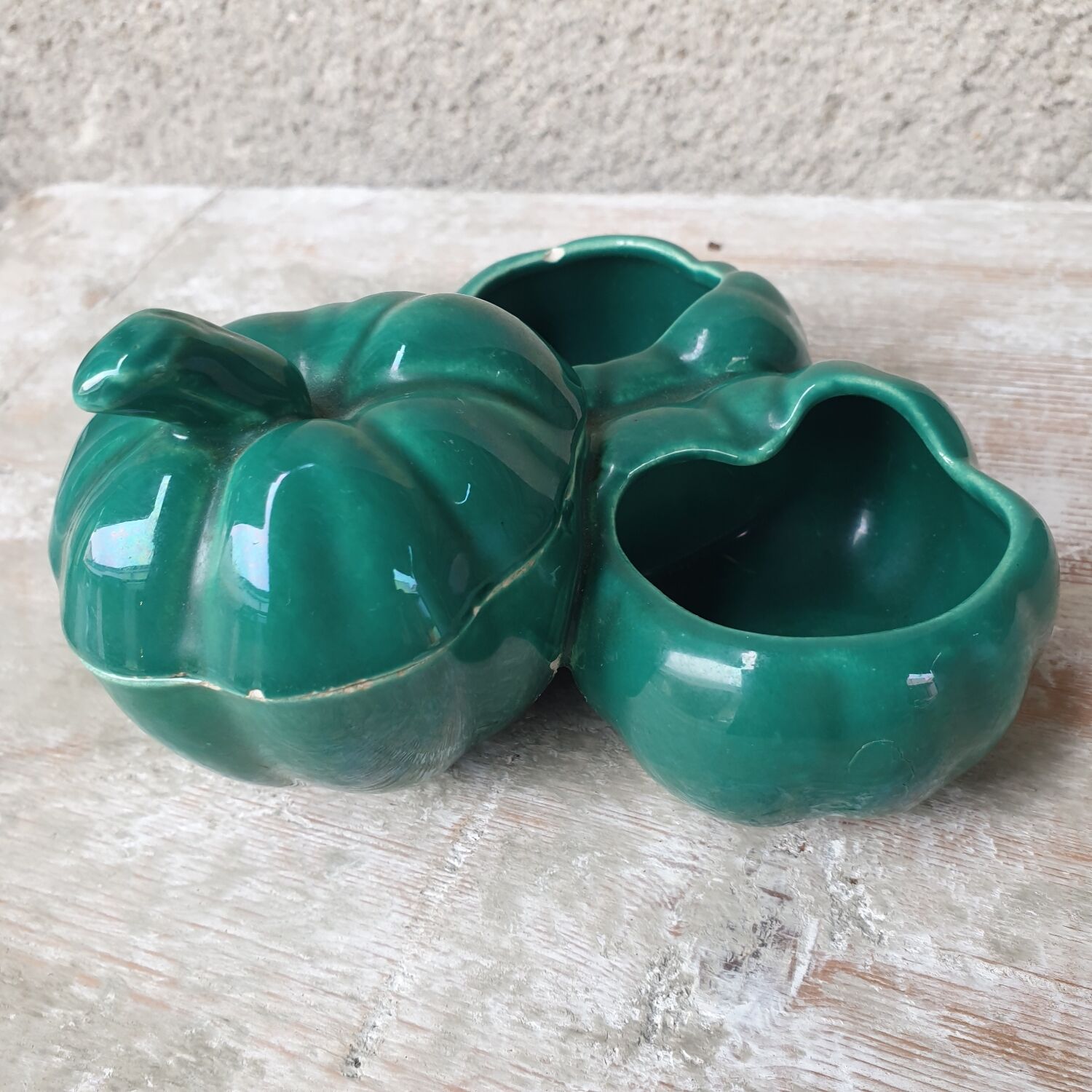 Service ceramic vintage mustards salt pepper