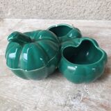 Service céramique vintage moutardes sel poivre