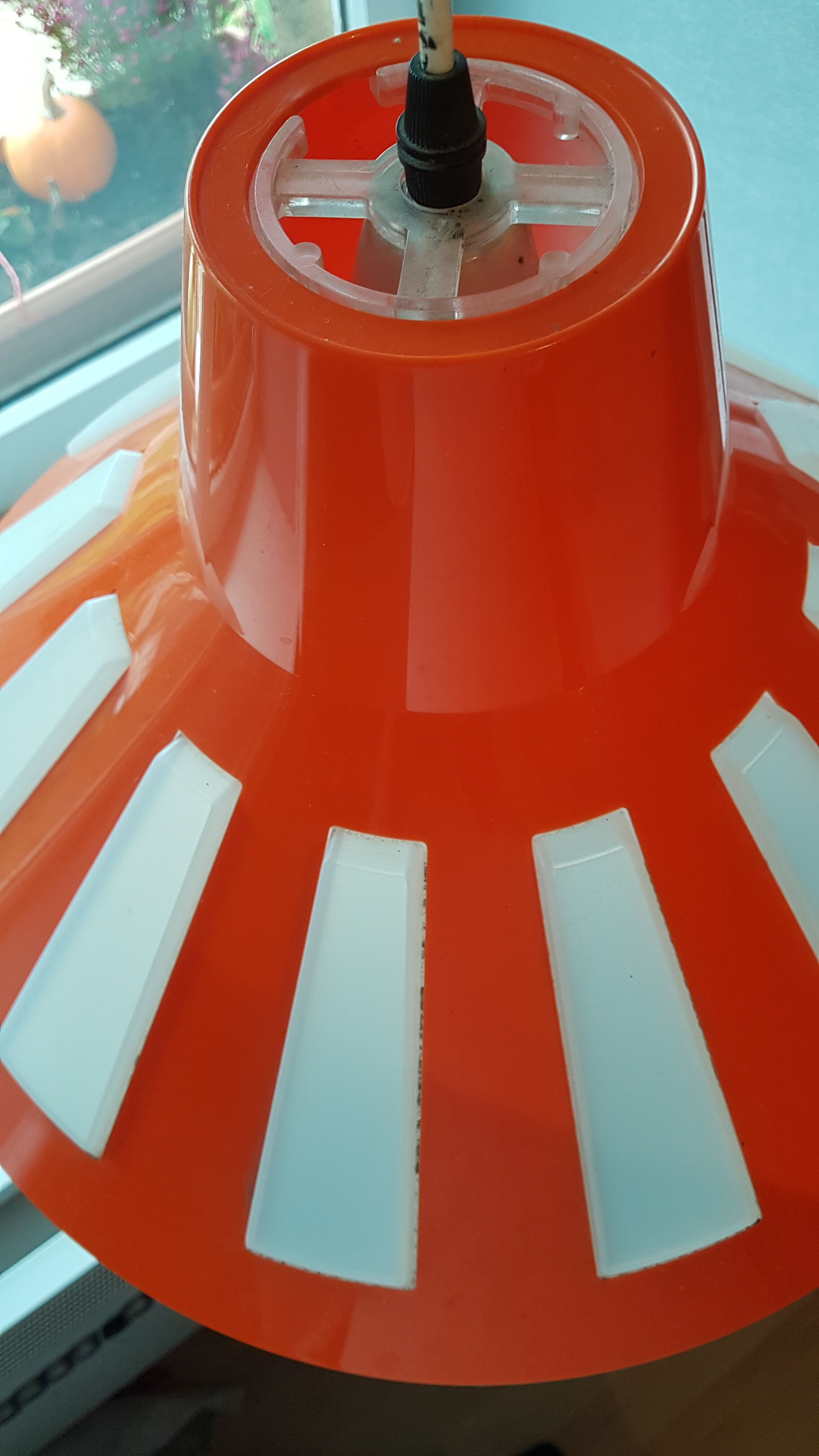 Orange lamp Space Age 70 years