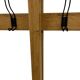 Vintage XL wooden coat rack with bench