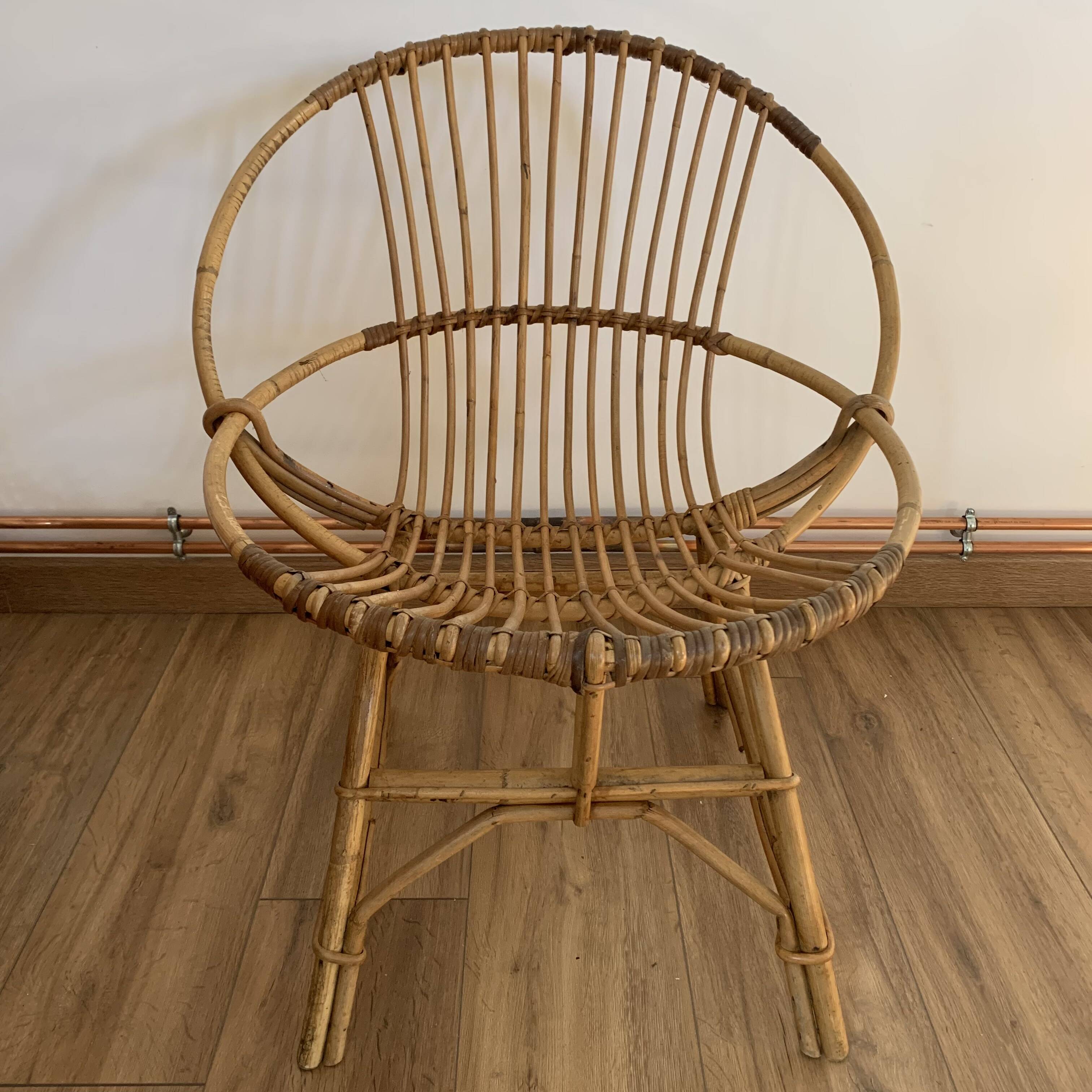 Rattan armchair
