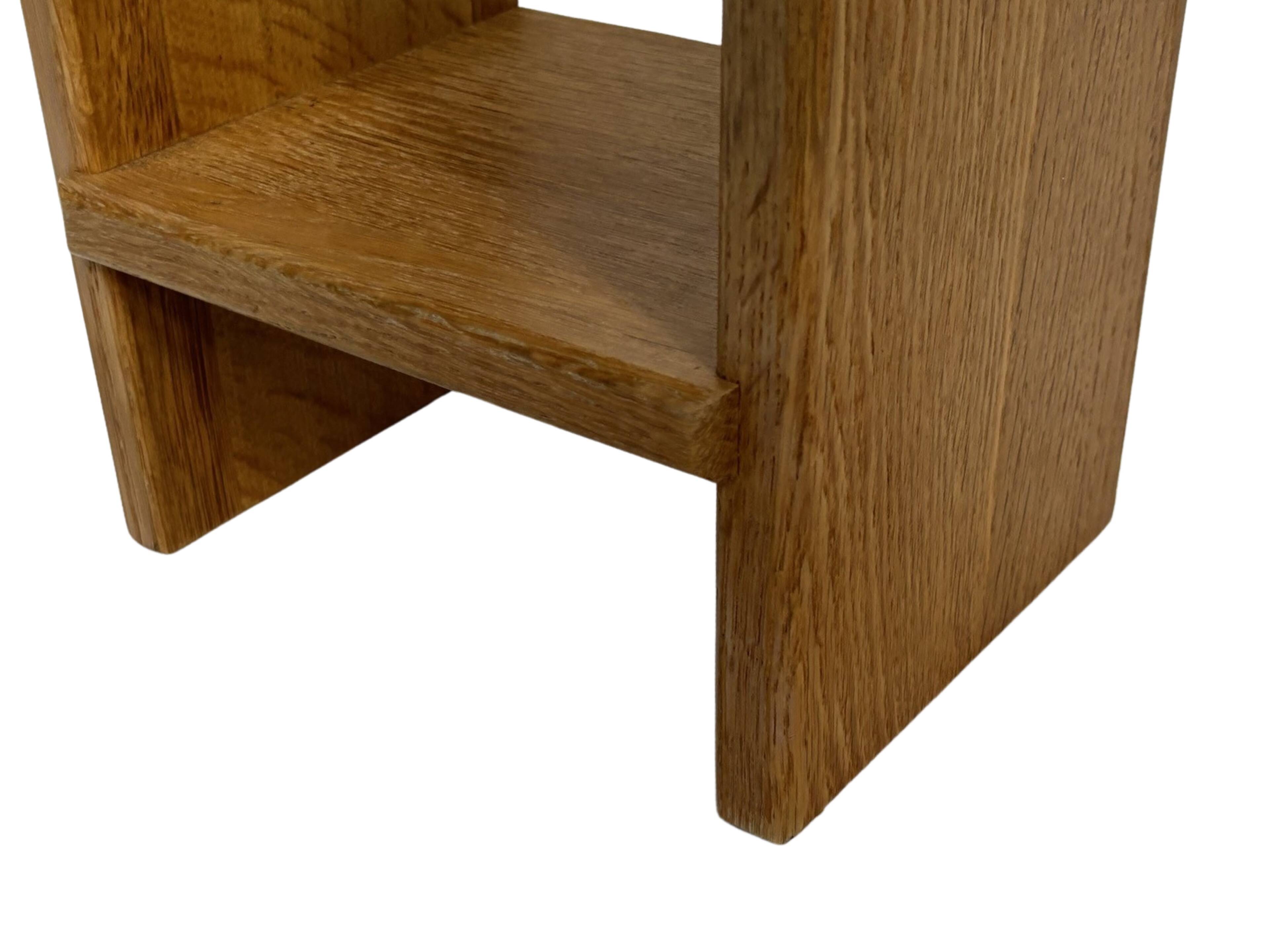Vintage oak wall / book shelf 1970s wood minimalist design
