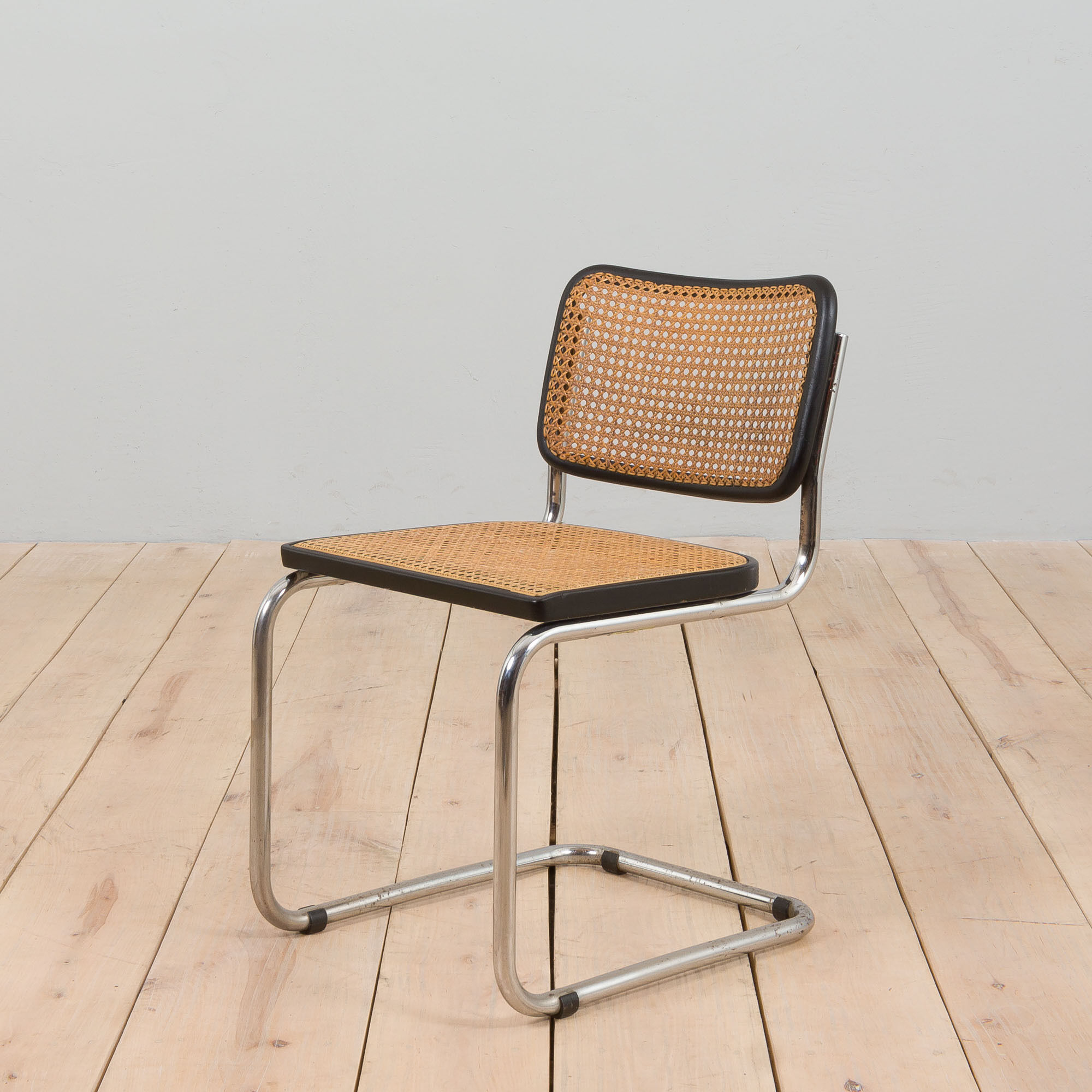 Early production black Cesca chair by Marcel Breuer, Italy 1960s