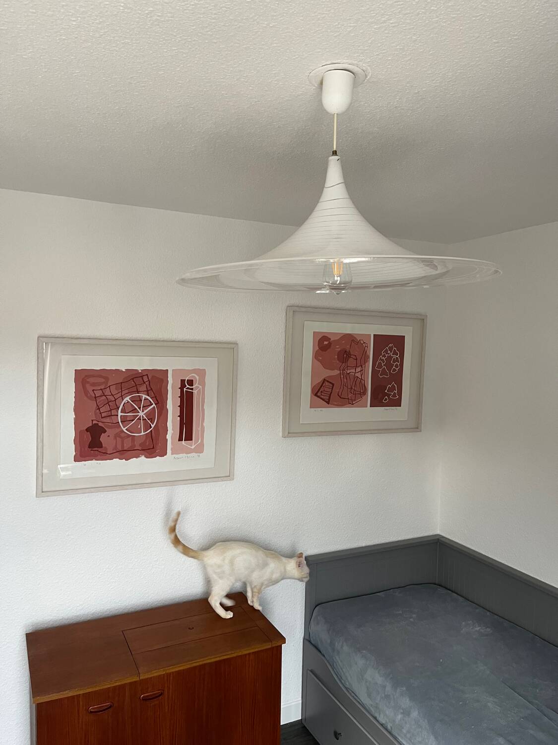 Suspension trompette vintage