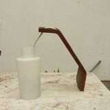 Wall light vintage philips wood and opaline