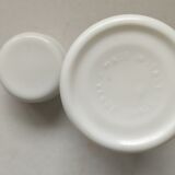 Bocal apothicaire pharmacie opaline blanche
