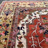 Indo-heriz Serapi Design, Geometric Carpet