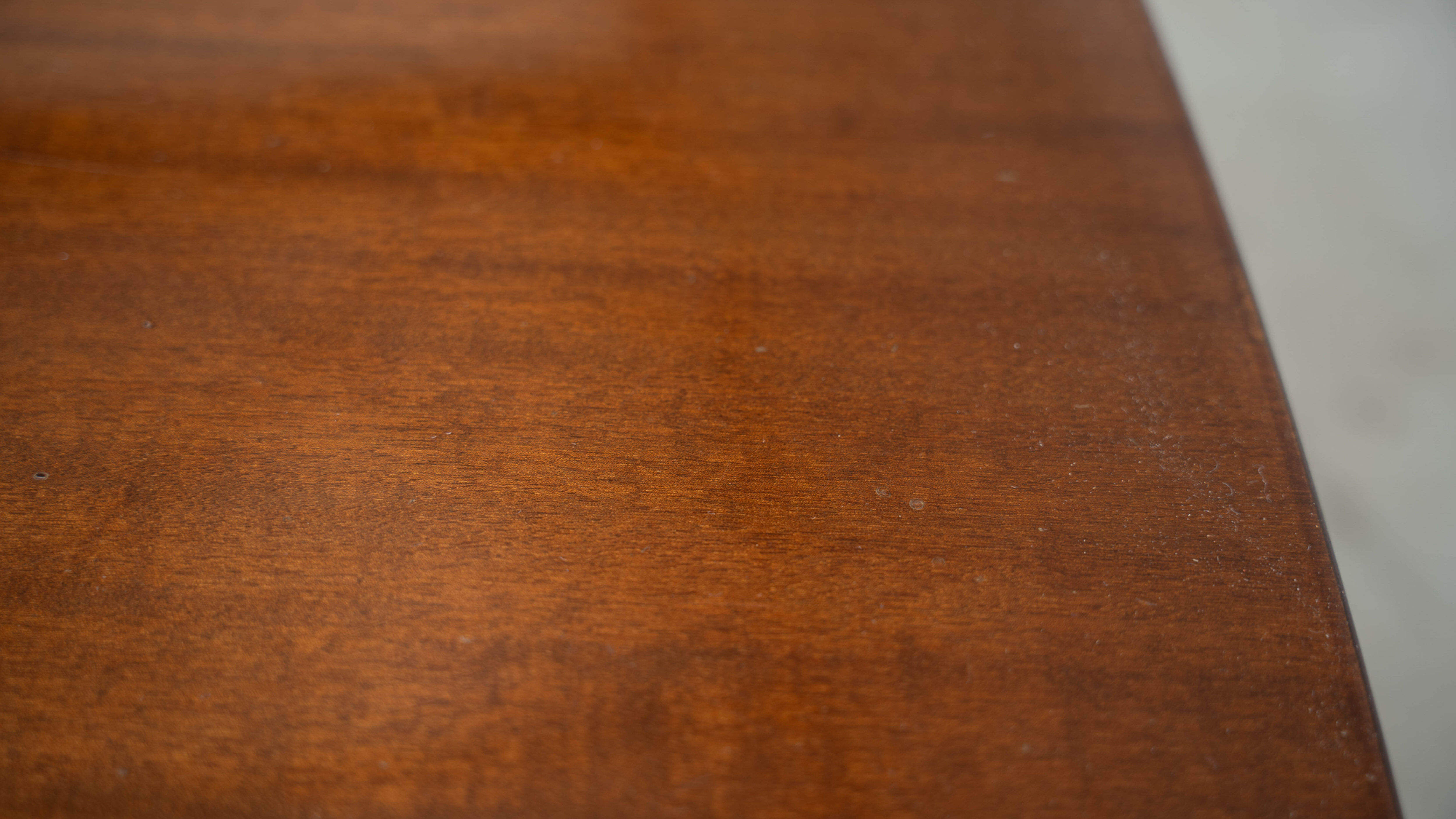 Italian walnut and chrome desk