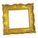 Montparnasse frame gilded carved wood foliage 22 cm x 21 cm