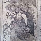 Japanese print, modern reprint on rice paper