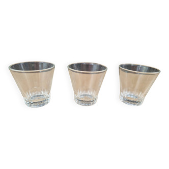 3 verres à digestif