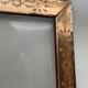 Venetian frame in engraved and bevelled pink glass, flowers, floral, 1950