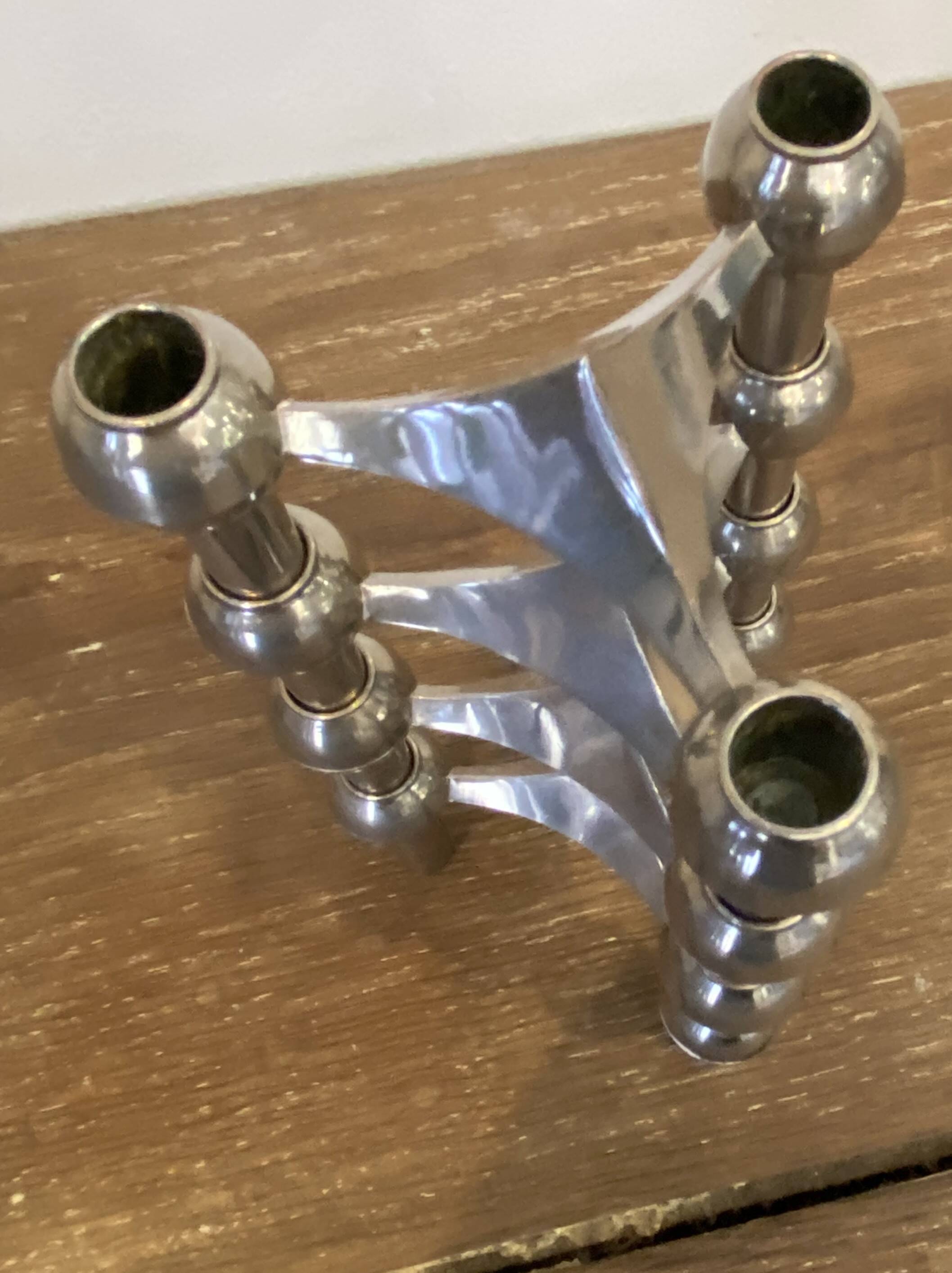 Set of 4 modular s22 candle holders nagel vintage 1970