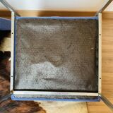 2 blue heaters - fabric and metal