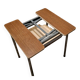 Table en formica marron
