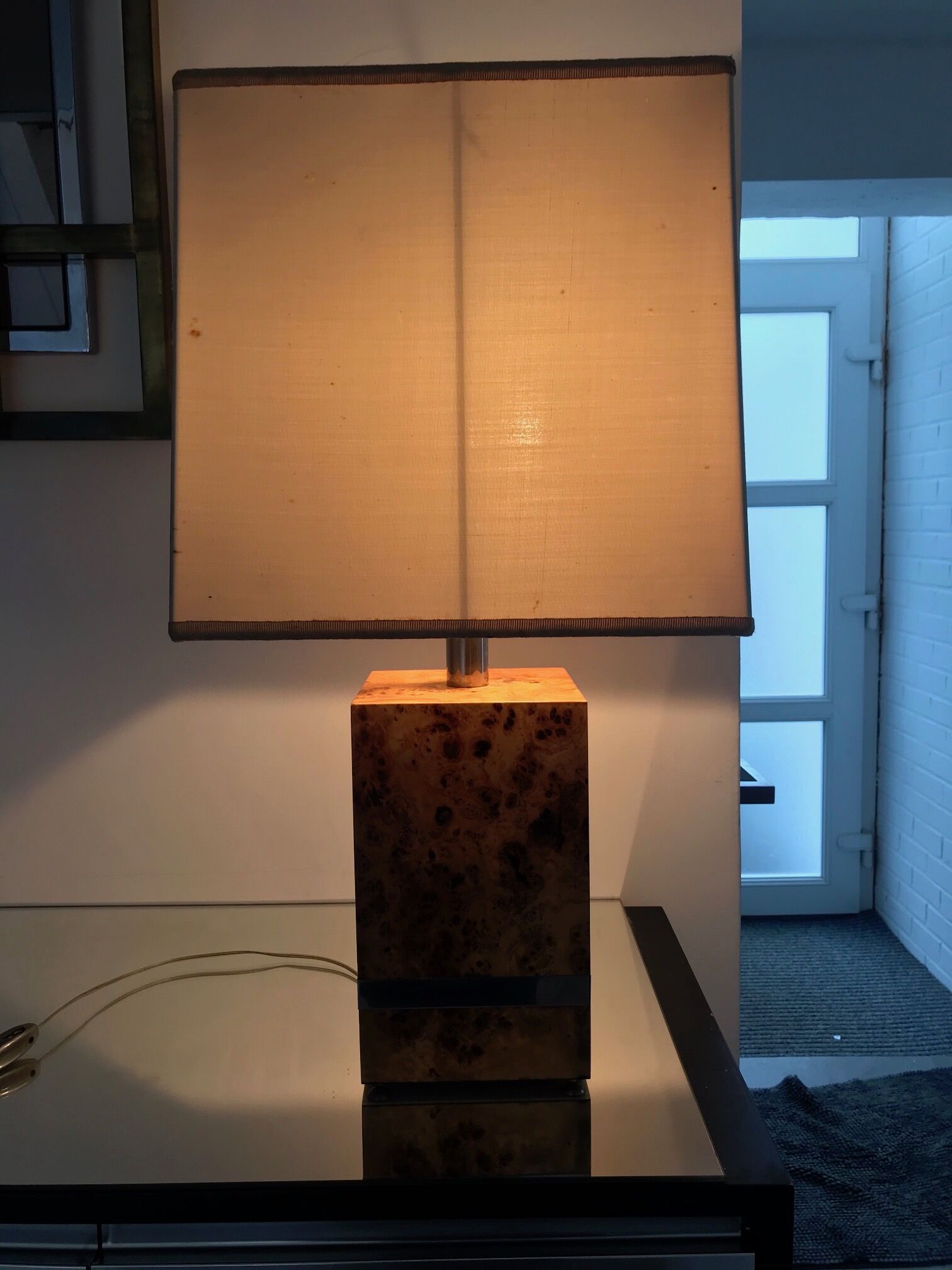Tommaso Barbi poplar magnifying glass table lamp made in italy