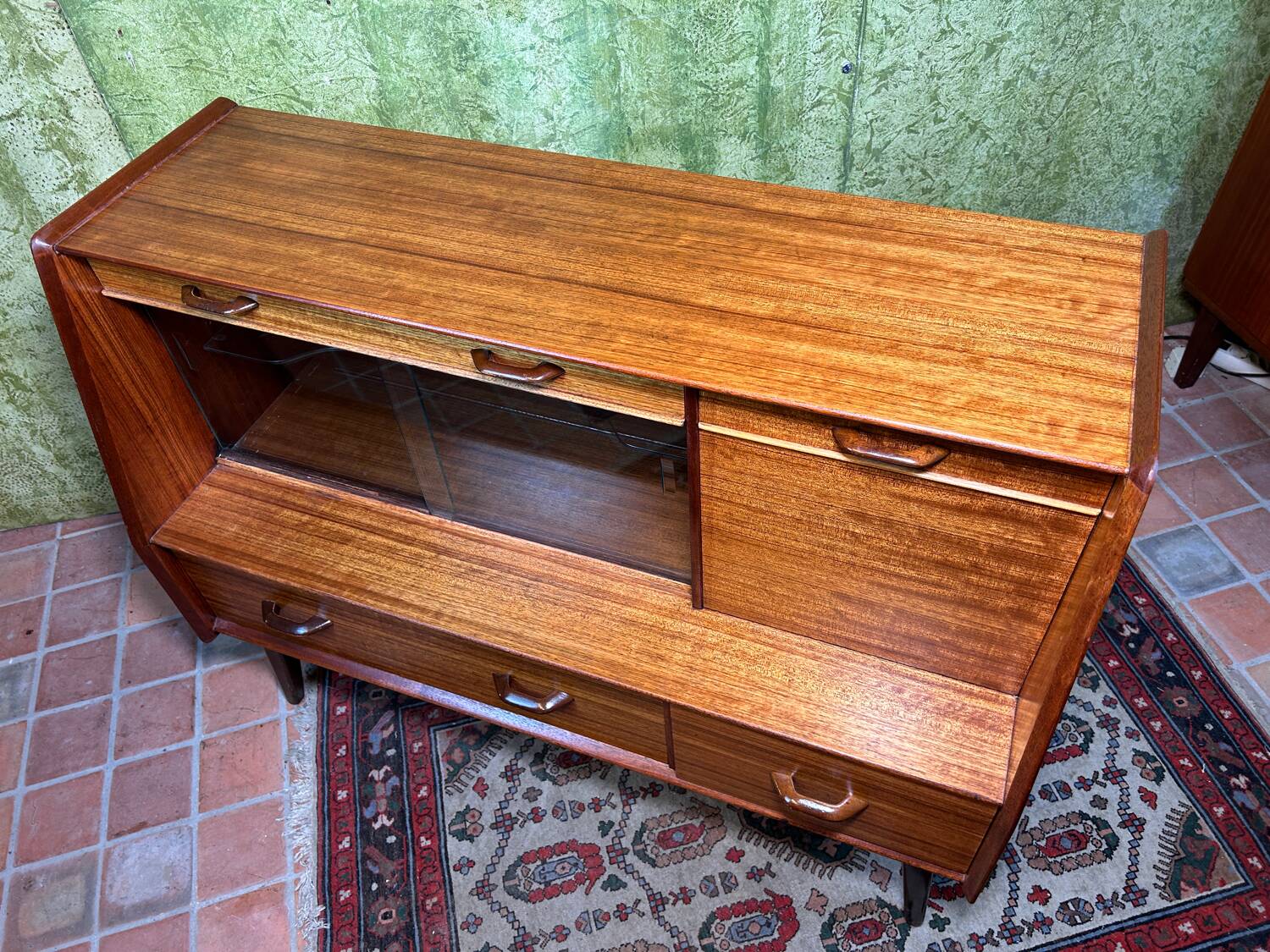 Mid century retro vintage small highboard cocktail cabinet GPlan