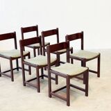 Ensemble de six chaises de salle à manger italiennes