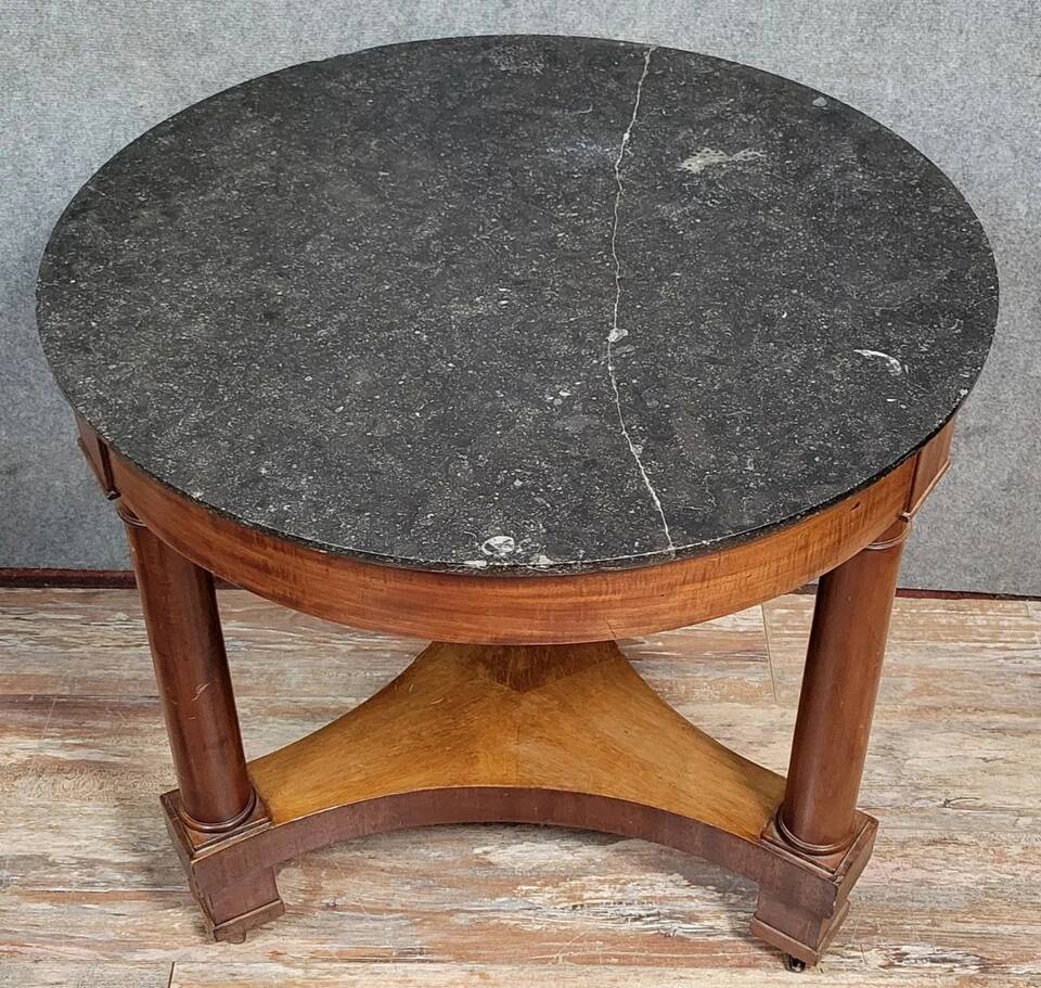 Empire period mahogany pedestal table circa 1800-1810 (b)