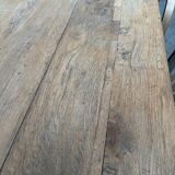 Solid oak campaign table