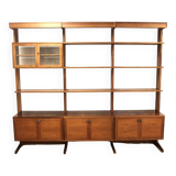 Scandinavian "triple" bookcase in rosewood, Sweden, 1960