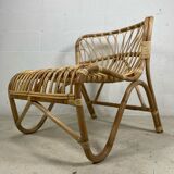 Chair rattan peacock