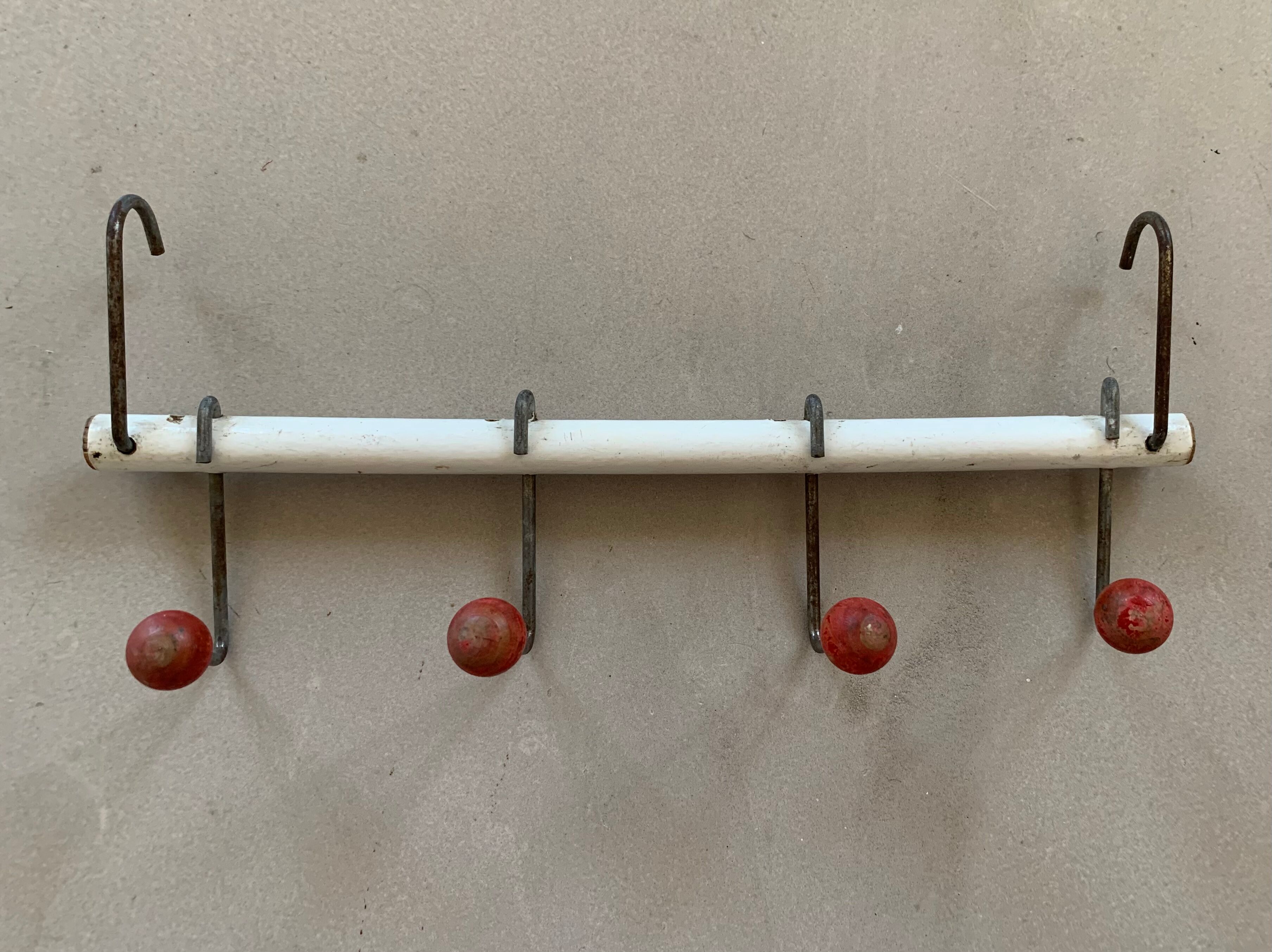 Vintage wood tea towel holder