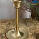 Pair of candlesticks, minimalist design in brass