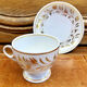 Antique Empire XIX coffee service for 6 cups, porcelain from Paris.