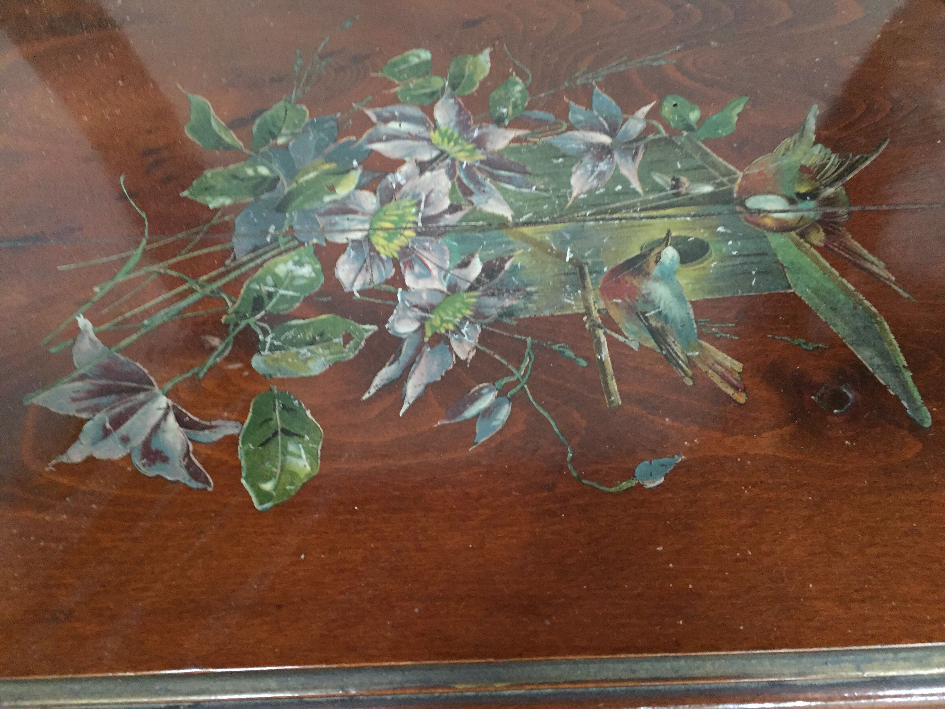 Serving table walnut