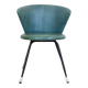 Set of Spanish Iron and Green Skai Club Chairs, 1960s
