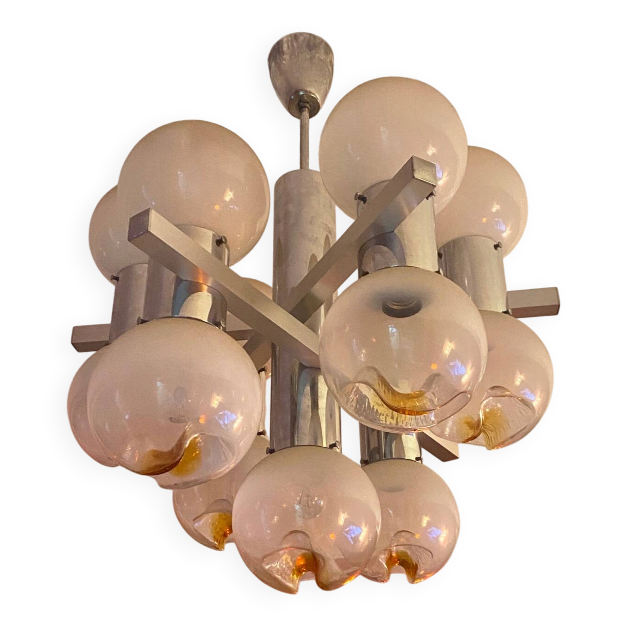 Superb and rare, the other Gaetano Sciolari for Mazzega.