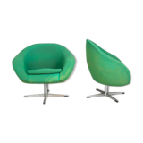 Paire de fauteuils pivotants