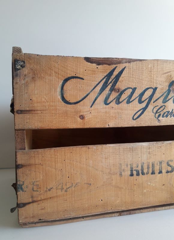 Wooden crate transport colorful poster Magraner-Co Espana