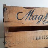 Wooden crate transport colorful poster Magraner-Co Espana