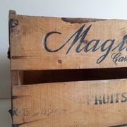 Caisse bois transport affiche colorée Magraner&Co Espana