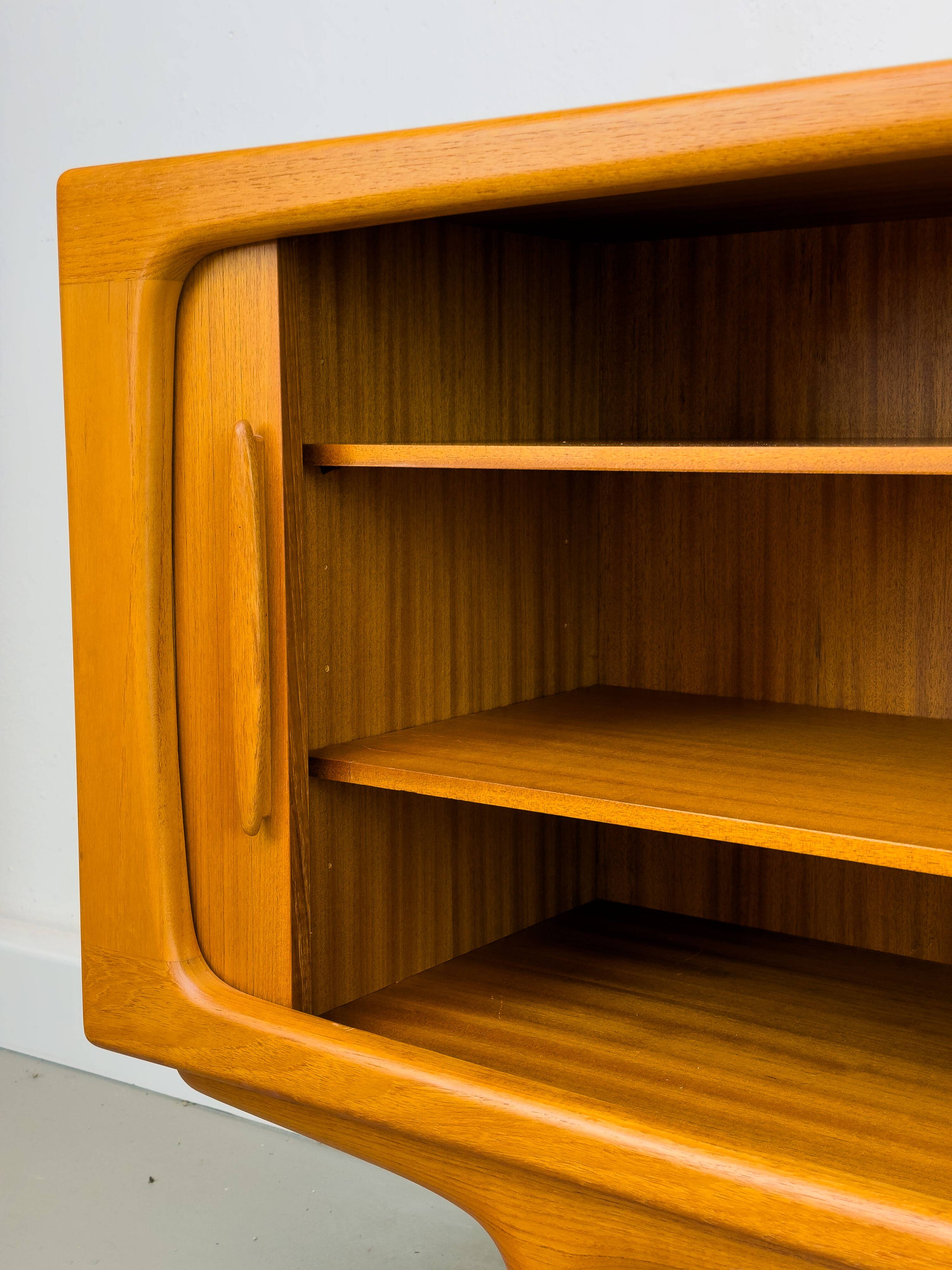 Danish Teak Sideboard with Tambour Doors from CFC Silkeborg, 1970s