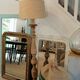 Lampadaire vintage en bois