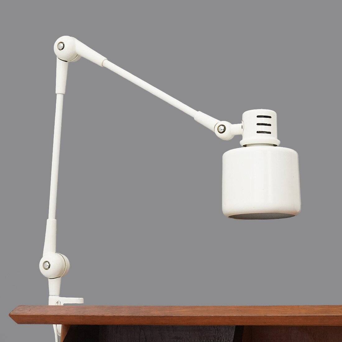Adjustable studio clip lamp by Olaf Von Bohr for Valenti, 1970s.