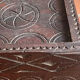 Handcrafted Berber coffee table – Carved wood (Morocco)