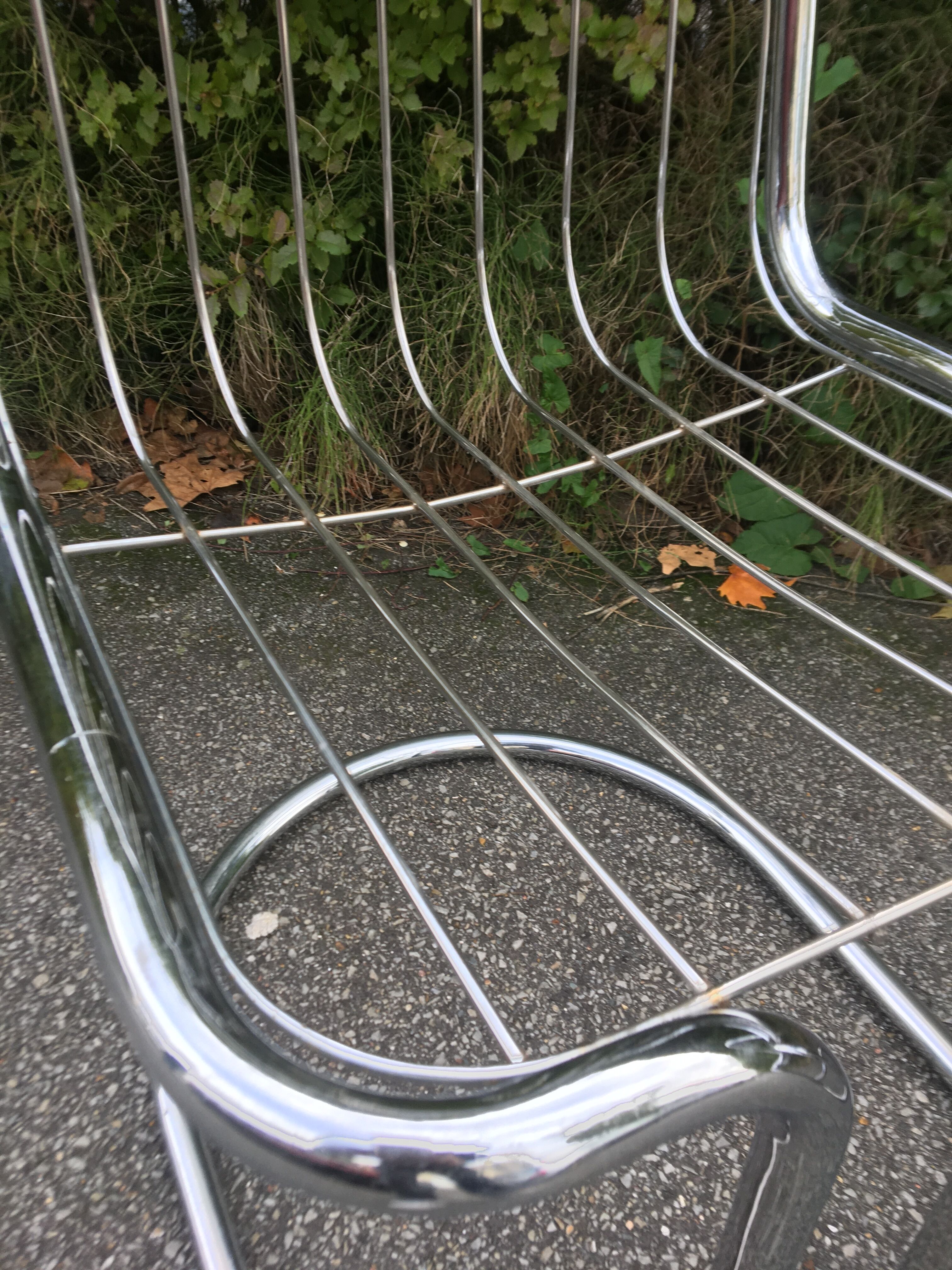 Chrome steel chairs from the 70