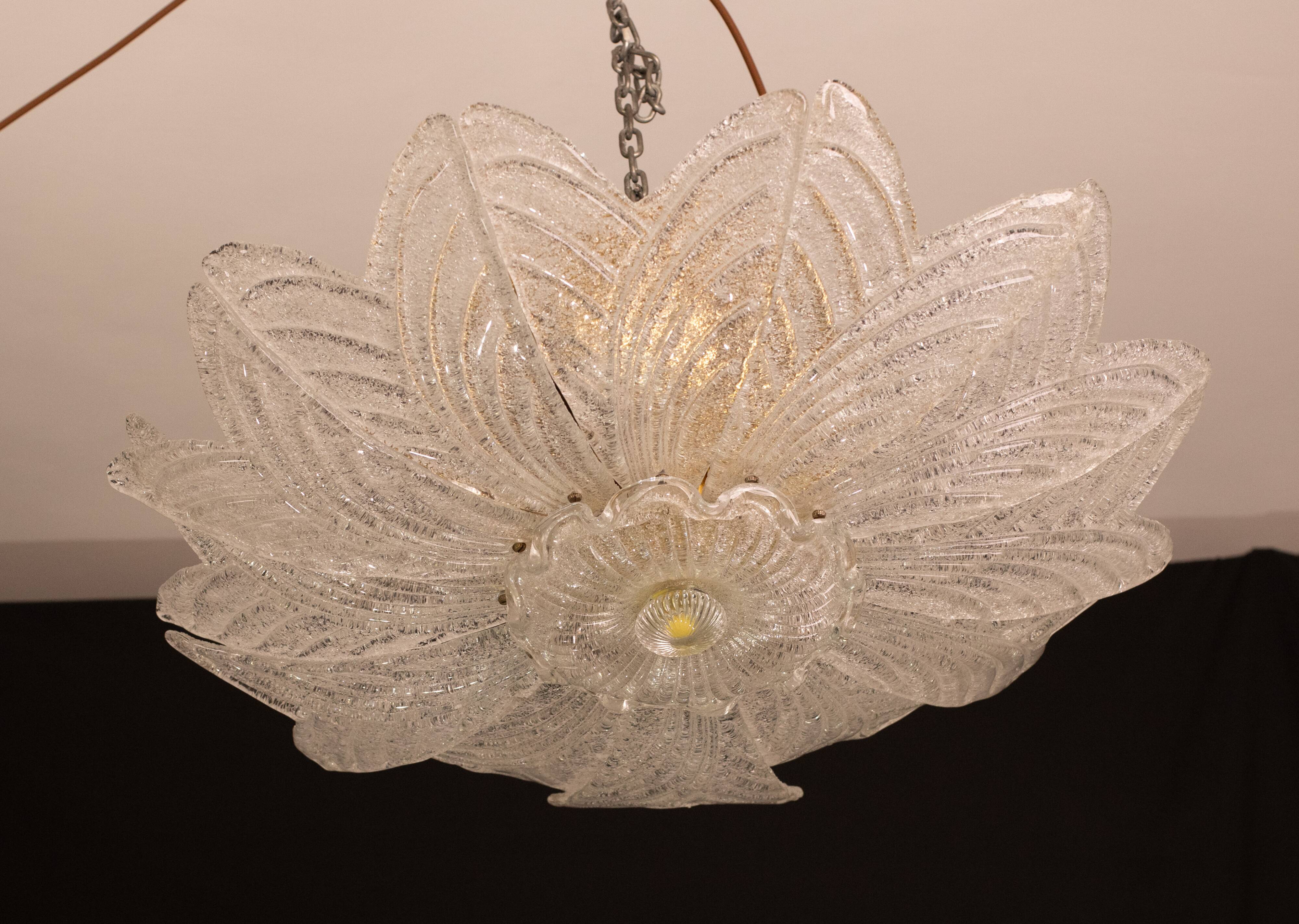 Amalfi, Italian Murano Glass Ceiling Light or Chandelier, 1970s